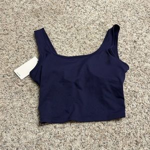 Navy blue workout top